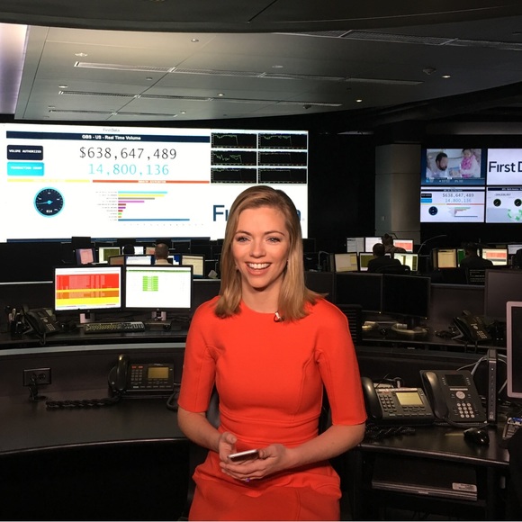 Red A-line wool blend dress - Lela Rose size 0 - Picture 5 of 6